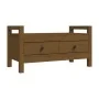 Solid pine wood hall bench honey brown 80x40x43 cm by vidaXL, Benches for halls and storage - Ref: Foro24-821787, Price: 89,7...