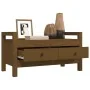 Solid pine wood hall bench honey brown 80x40x43 cm by vidaXL, Benches for halls and storage - Ref: Foro24-821787, Price: 89,7...
