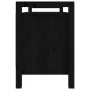 Hall bench solid black pine wood 110x40x60 cm by vidaXL, Benches for halls and storage - Ref: Foro24-821793, Price: 120,83 €,...
