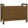 Hallway bench solid honey brown pine wood 80x40x60cm by vidaXL, Benches for halls and storage - Ref: Foro24-821782, Price: 10...