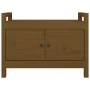 Hallway bench solid honey brown pine wood 80x40x60cm by vidaXL, Benches for halls and storage - Ref: Foro24-821782, Price: 10...