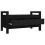 Solid black pine wood entryway bench 80x40x43 cm by vidaXL, Benches for halls and storage - Ref: Foro24-821788, Price: 96,33 ...
