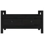Solid black pine wood entryway bench 80x40x43 cm by vidaXL, Benches for halls and storage - Ref: Foro24-821788, Price: 96,33 ...