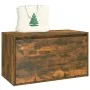 Flurbank aus geräuchertem Eichensperrholz, 80 x 40 x 45 cm von vidaXL, Bänke für Hallen und Lager - Ref: Foro24-816047, Preis...