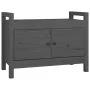 Massivholz Kiefer Flurbank grau 80x40x60 cm von vidaXL, Bänke für Hallen und Lager - Ref: Foro24-821781, Preis: 107,10 €, Rab...