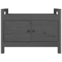 Massivholz Kiefer Flurbank grau 80x40x60 cm von vidaXL, Bänke für Hallen und Lager - Ref: Foro24-821781, Preis: 107,10 €, Rab...