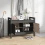 Massivholz Kiefer Flurbank grau 80x40x60 cm von vidaXL, Bänke für Hallen und Lager - Ref: Foro24-821781, Preis: 107,10 €, Rab...