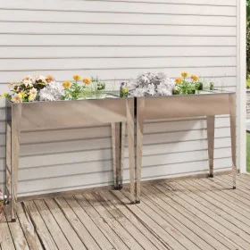 Planters 2 units galvanized steel by vidaXL, Pots and planters - Ref: Foro24-3154236, Price: 113,04 €, Discount: %