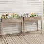 Jardineras 2 unidades acero galvanizado de vidaXL, Maceteros y jardineras - Ref: Foro24-3154236, Precio: 112,65 €, Descuento: %
