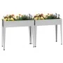Jardineras 2 unidades acero galvanizado de vidaXL, Maceteros y jardineras - Ref: Foro24-3154236, Precio: 112,65 €, Descuento: %
