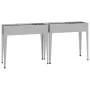 Jardineras 2 unidades acero galvanizado de vidaXL, Maceteros y jardineras - Ref: Foro24-3154236, Precio: 112,65 €, Descuento: %