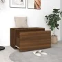 Brown oak plywood hallway bench 80x40x45 cm by vidaXL, Benches for halls and storage - Ref: Foro24-816049, Price: 80,13 €, Di...