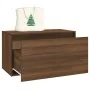 Brown oak plywood hallway bench 80x40x45 cm by vidaXL, Benches for halls and storage - Ref: Foro24-816049, Price: 80,13 €, Di...