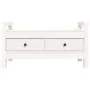 Hall bench solid white pine wood 80x40x43 cm by vidaXL, Benches for halls and storage - Ref: Foro24-821785, Price: 79,74 €, D...