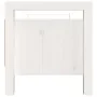 Hall bench solid white pine wood 80x40x43 cm by vidaXL, Benches for halls and storage - Ref: Foro24-821785, Price: 79,74 €, D...
