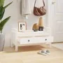 Hall bench solid white pine wood 80x40x43 cm by vidaXL, Benches for halls and storage - Ref: Foro24-821785, Price: 79,74 €, D...
