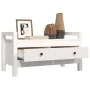 Hall bench solid white pine wood 80x40x43 cm by vidaXL, Benches for halls and storage - Ref: Foro24-821785, Price: 79,74 €, D...