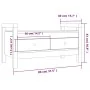 Hall bench solid white pine wood 80x40x43 cm by vidaXL, Benches for halls and storage - Ref: Foro24-821785, Price: 79,74 €, D...