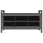 Hall bench solid gray pine wood 110x40x60 cm by vidaXL, Benches for halls and storage - Ref: Foro24-821791, Price: 146,28 €, ...