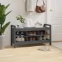 Hall bench solid gray pine wood 110x40x60 cm by vidaXL, Benches for halls and storage - Ref: Foro24-821791, Price: 146,28 €, ...