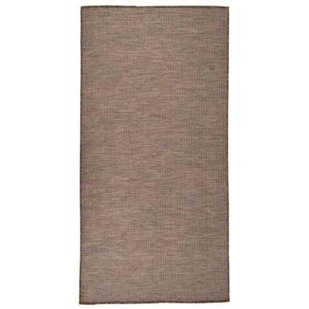 Brauner flachgewebter Outdoor-Teppich 100x200 cm von vidaXL, Teppiche - Ref: Foro24-340787, Preis: 42,31 €, Rabatt: %