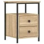 Engineered wood nightstand in Sonoma oak, measuring 34x35.5x50 cm. by vidaXL, Nightstands - Ref: Foro24-826015, Price: 47,50 ...