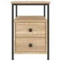 Engineered wood nightstand in Sonoma oak, measuring 34x35.5x50 cm. by vidaXL, Nightstands - Ref: Foro24-826015, Price: 47,50 ...