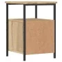 Engineered wood nightstand in Sonoma oak, measuring 34x35.5x50 cm. by vidaXL, Nightstands - Ref: Foro24-826015, Price: 47,50 ...