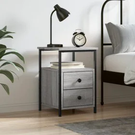 Sonoma gray engineered wood bedside table 34x35.5x50 cm by vidaXL, Nightstands - Ref: Foro24-826019, Price: 47,53 €, Discount: %