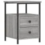 Sonoma gray engineered wood bedside table 34x35.5x50 cm by vidaXL, Nightstands - Ref: Foro24-826019, Price: 47,53 €, Discount: %