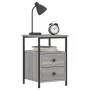 Sonoma gray engineered wood bedside table 34x35.5x50 cm by vidaXL, Nightstands - Ref: Foro24-826019, Price: 47,53 €, Discount: %