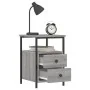 Sonoma gray engineered wood bedside table 34x35.5x50 cm by vidaXL, Nightstands - Ref: Foro24-826019, Price: 47,53 €, Discount: %
