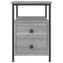 Sonoma gray engineered wood bedside table 34x35.5x50 cm by vidaXL, Nightstands - Ref: Foro24-826019, Price: 47,53 €, Discount: %
