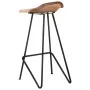 Kitchen stools 2 units brown genuine leather by vidaXL, Kitchen stools - Ref: Foro24-320645, Price: 145,64 €, Discount: %