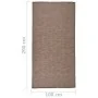 Brauner flachgewebter Outdoor-Teppich 100x200 cm von vidaXL, Teppiche - Ref: Foro24-340787, Preis: 42,31 €, Rabatt: %