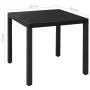 5-piece black aluminum garden dining set by vidaXL, Garden sets - Ref: Foro24-3070649, Price: 362,27 €, Discount: %