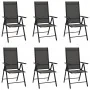 7-piece black aluminum garden dining set by vidaXL, Garden sets - Ref: Foro24-3200603, Price: 503,25 €, Discount: %