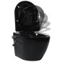 Inodoro suspendido sin borde con cisterna oculta cerámica negro de vidaXL, Baños - Ref: Foro24-3200553, Precio: 360,97 €, Des...