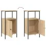 Bedside tables 2 units engineered wood Sonoma oak 41x31x80 cm by vidaXL, Nightstands - Ref: Foro24-825926, Price: 69,41 €, Di...