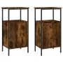 Nachttische 2 Stück, Holzwerkstoff, geräucherte Eiche, 41 x 31 x 80 cm von vidaXL, Nachttische - Ref: Foro24-825928, Preis: 5...