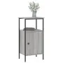 Bedside tables 2 units engineered wood gray Sonoma 41x31x80cm by vidaXL, Nightstands - Ref: Foro24-825930, Price: 71,09 €, Di...