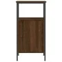 Bedside tables 2 units engineered wood brown oak 41x31x80 cm by vidaXL, Nightstands - Ref: Foro24-825932, Price: 67,65 €, Dis...