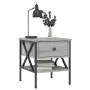 Mesita de noche 2 uds madera ingeniería gris Sonoma 40x42x45 cm de vidaXL, Mesitas de noche - Ref: Foro24-825960, Precio: 78,...