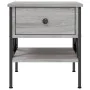 Mesita de noche 2 uds madera ingeniería gris Sonoma 40x42x45 cm de vidaXL, Mesitas de noche - Ref: Foro24-825960, Precio: 78,...