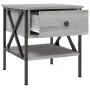 Bedside table 2 pcs Sonoma gray engineered wood 40x42x45 cm by vidaXL, Nightstands - Ref: Foro24-825960, Price: 78,18 €, Disc...