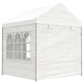 Gazebo with white polyethylene roof 2.28x2.23x2.69 m by vidaXL, Tents and gazebos - Ref: Foro24-362629, Price: 164,94 €, Disc...