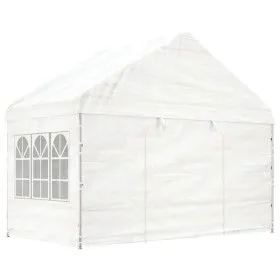 Pavillon mit weißem Polyethylendach 4,08 x 2,23 x 3,22 m von vidaXL, Zelte und Pavillons - Ref: Foro24-362631, Preis: 218,10 ...