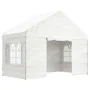 Pavillon mit weißem Polyethylendach 4,08 x 2,23 x 3,22 m von vidaXL, Zelte und Pavillons - Ref: Foro24-362631, Preis: 218,10 ...