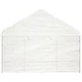 Pavillon mit weißem Polyethylendach 4,08 x 2,23 x 3,22 m von vidaXL, Zelte und Pavillons - Ref: Foro24-362631, Preis: 218,10 ...