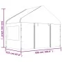Pavillon mit weißem Polyethylendach 4,08 x 2,23 x 3,22 m von vidaXL, Zelte und Pavillons - Ref: Foro24-362631, Preis: 218,10 ...